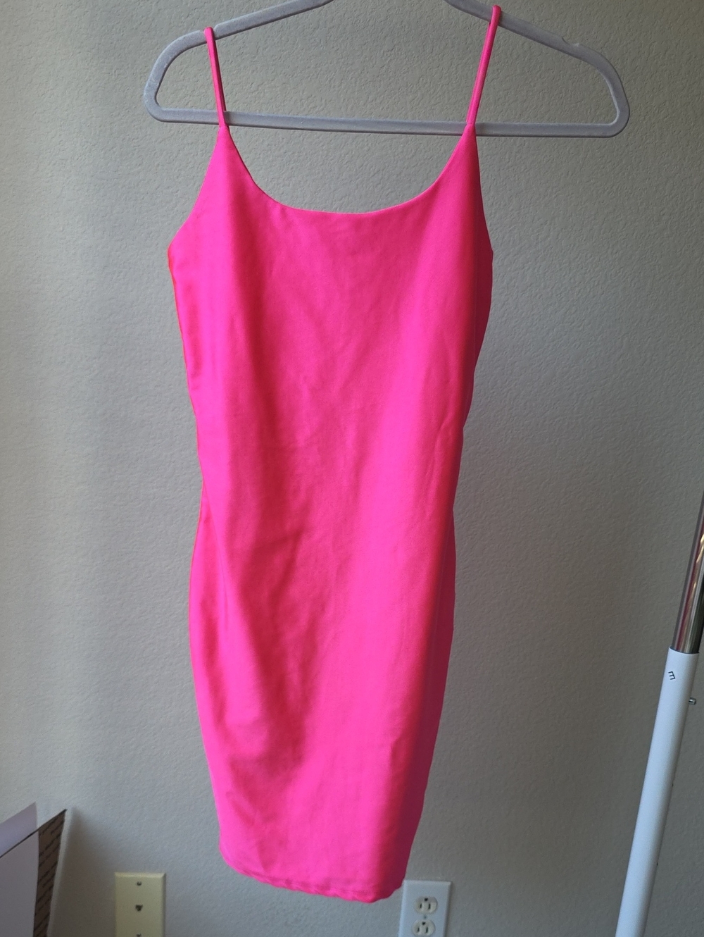 Windsor Hot Pink Spaghetti-Strap Mini Dress